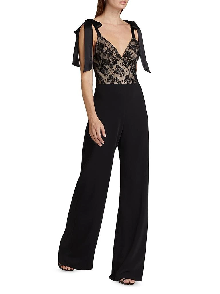 Amanda Uprichard Audrielle Lace Bow Jumpsuit 2
