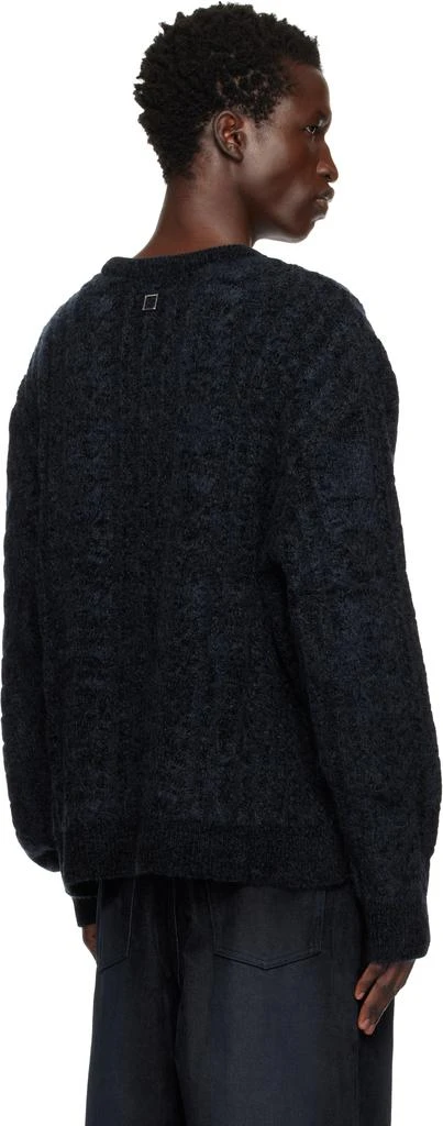Wooyoungmi Navy Cable Sweater 3