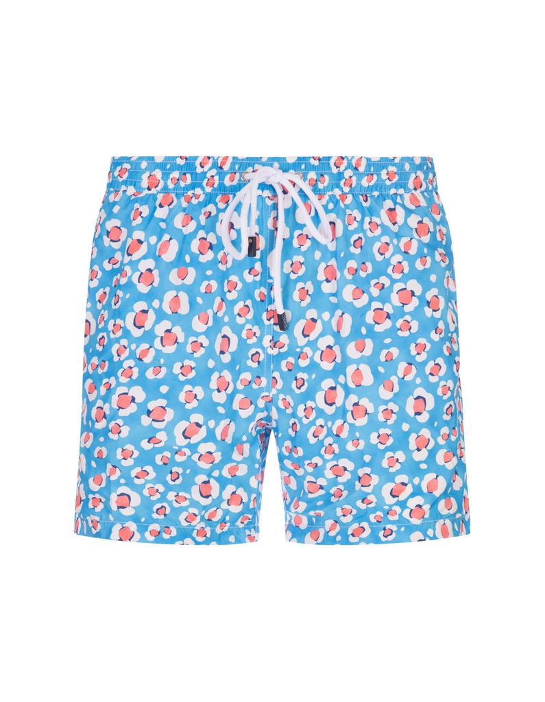 Barba Barba Allover Floral Printed Drawstring Swim Shorts