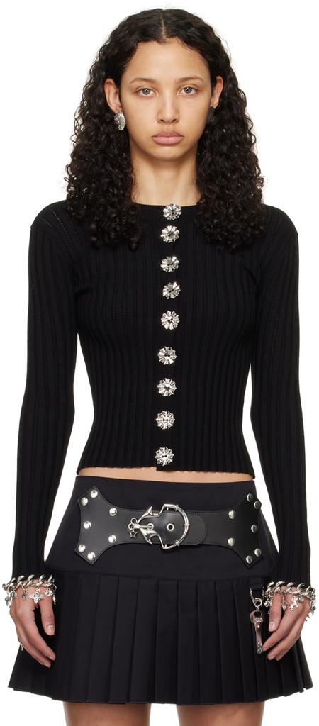 CHOPOVA LOWENA Black Daffy Cardigan