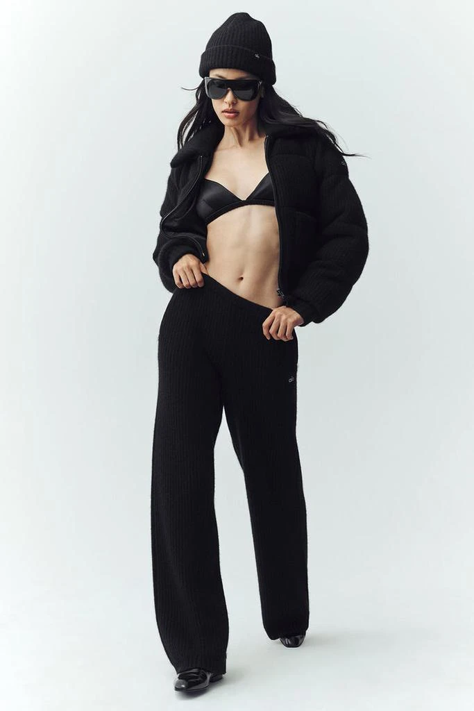 Alo Cashmere Northstar Sweater Puffer - Alpine Cocoa Heather 5