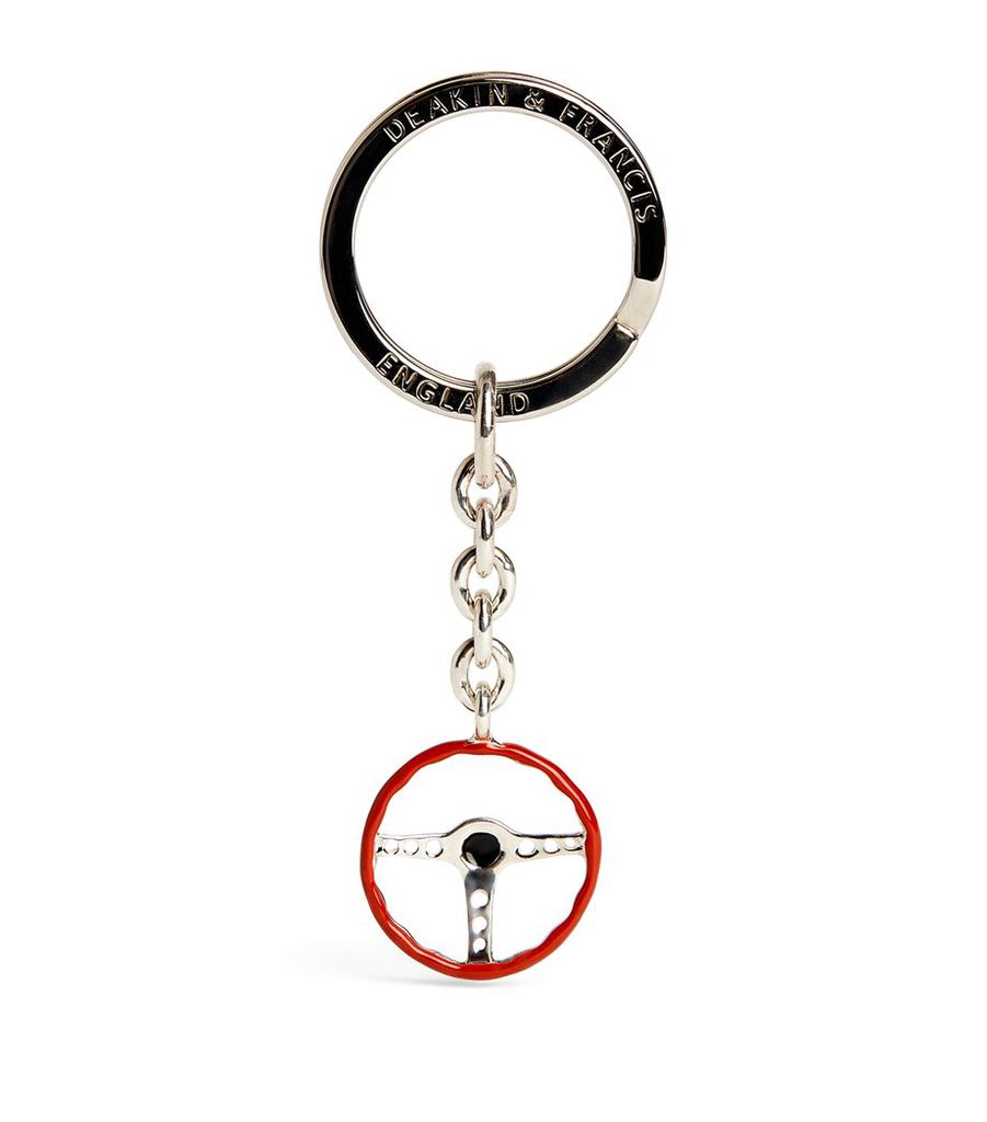 Deakin & Francis Sterling Silver Steering Wheel Keyring