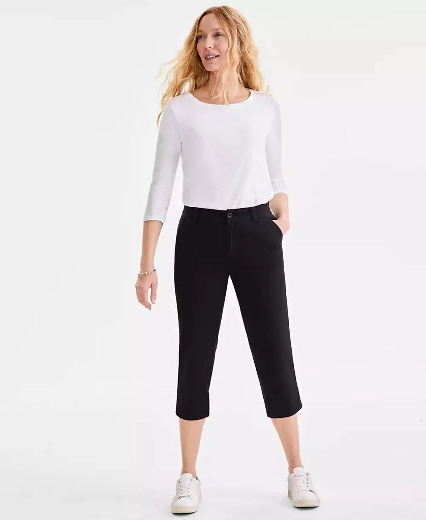 Style & Co Women's Mid-Rise Comfort Waist Capri Pants, Regular & Petite, Exclusively at Macy's 1