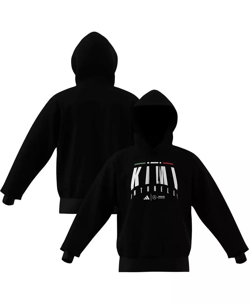Adidas Men's Kimi Antonelli Black Mercedes-AMG Petronas F1 Team Driver Wear Pullover Hoodie 1