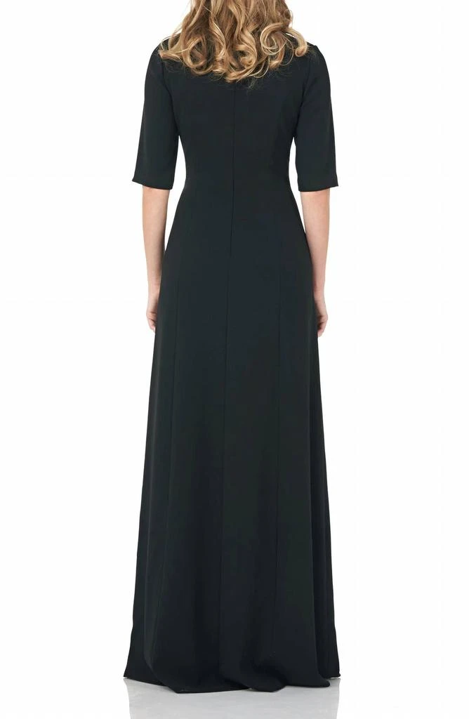 Kay Unger Davina Romper Walk Thru Jumpsuit Dress In Black 2
