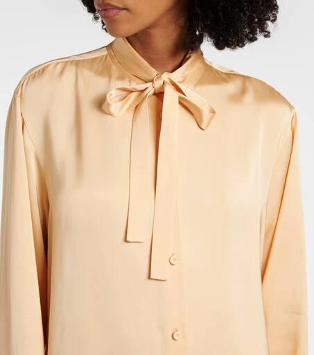 Jil Sander Bow-detail satin blouse 4