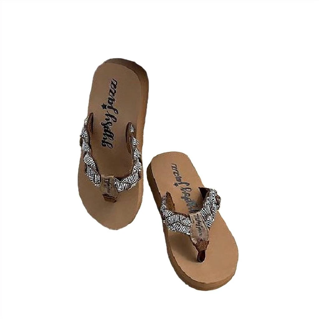 Gypsy Jazz Women's Glimmer Braided Sandals In Tan 1