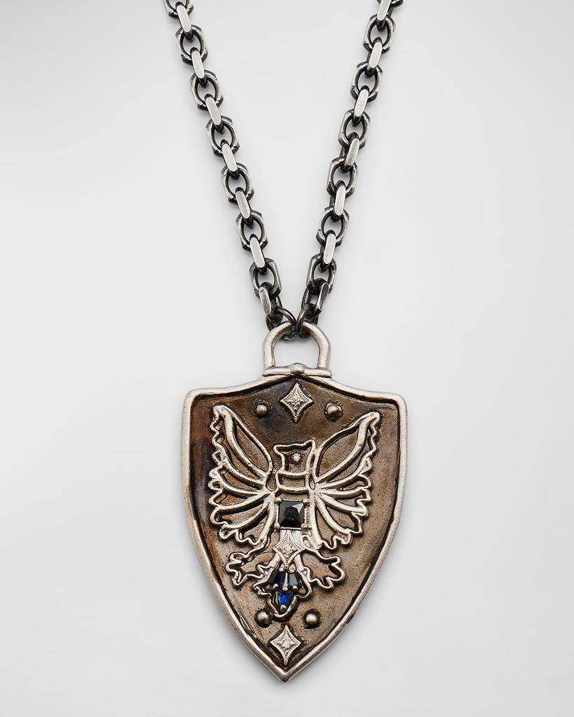 Armenta Men's Griffin Shield Pendant