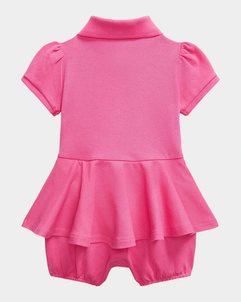 Ralph Lauren 26-1 STRETCH MESH-SS PEPLUM BU-ONE PIECE-SHORTALL 2