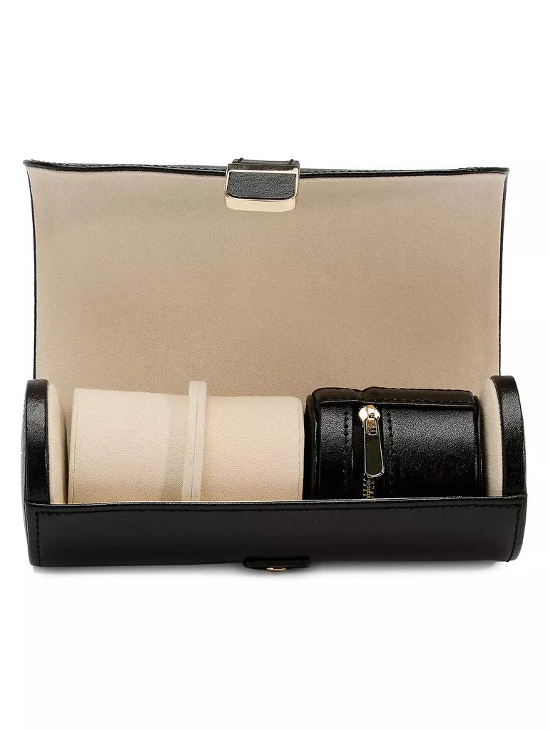 Wolf Palermo Double Watch Roll & Jewelry Pouch 5