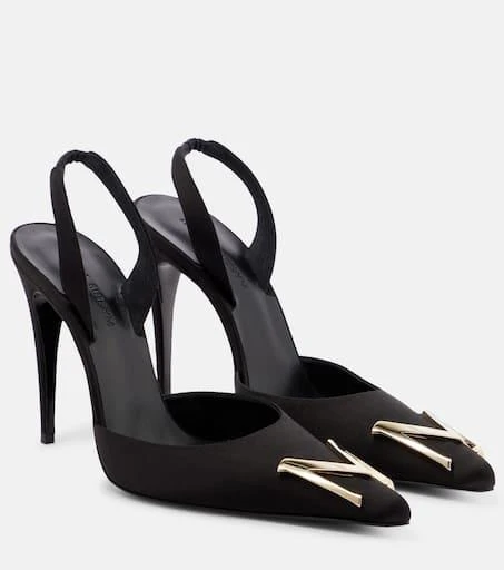 Magda Butrym Logo slingback pumps 1