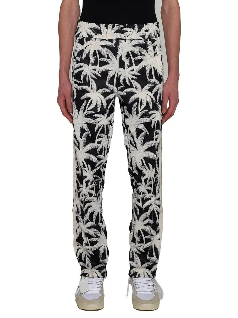 Palm Angels Palm Angels Palm-Printed Elasticated Waist Track Pants 2