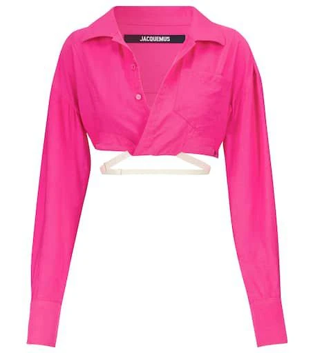 Jacquemus La Chemise Laurier cropped shirt 1