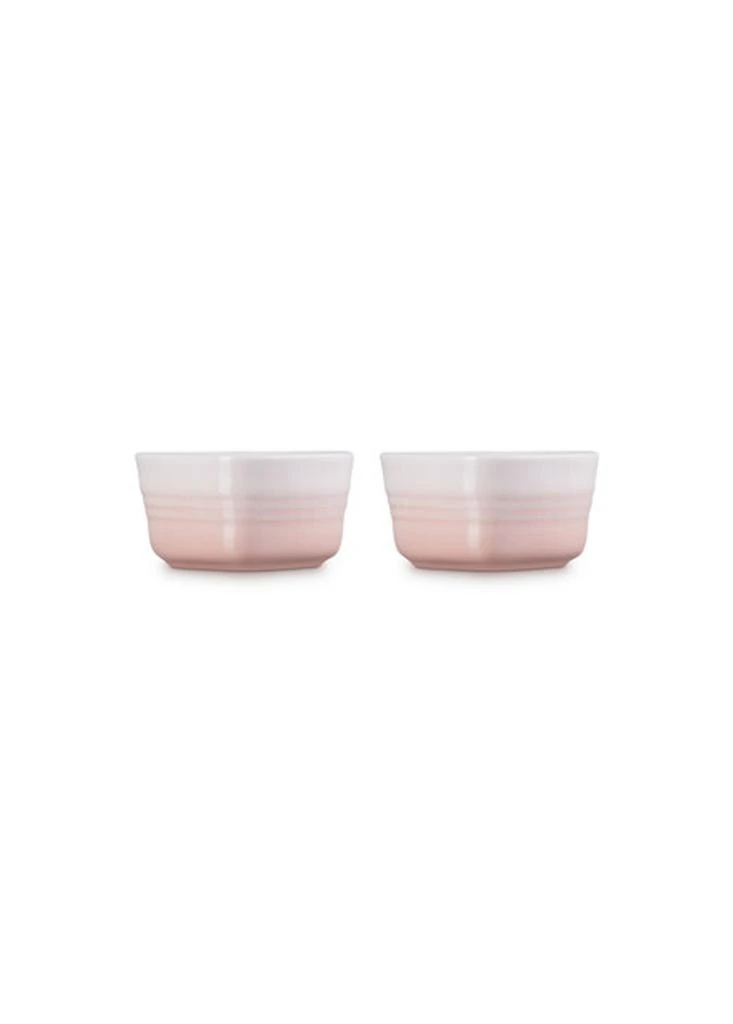 Le Creuset Stoneware set of two heart ramekins 8