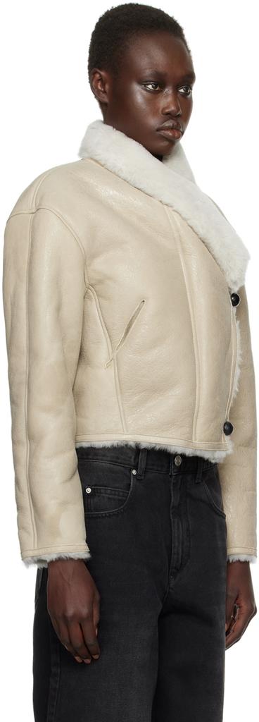 Isabel Marant Beige Eriana Shearling Jacket