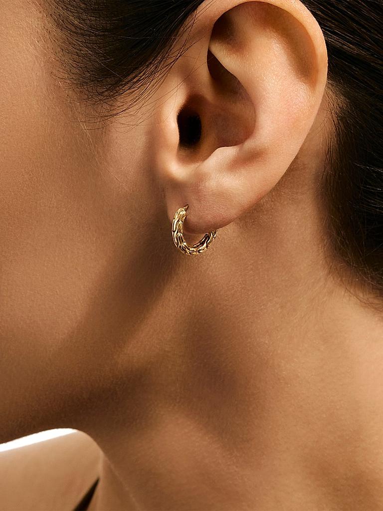 John Hardy JH Essentials 14K Yellow Gold Hoop Earrings/14MM