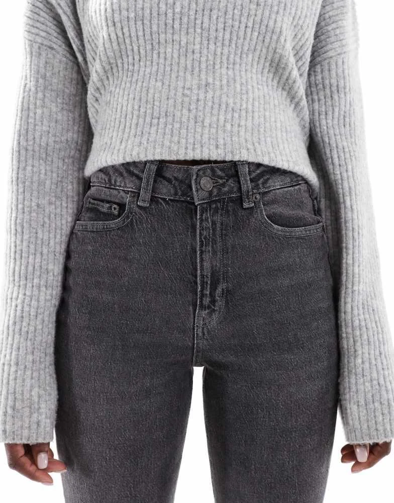 JJXX JJXX Turin high waisted bootcut jeans in grey wash 5