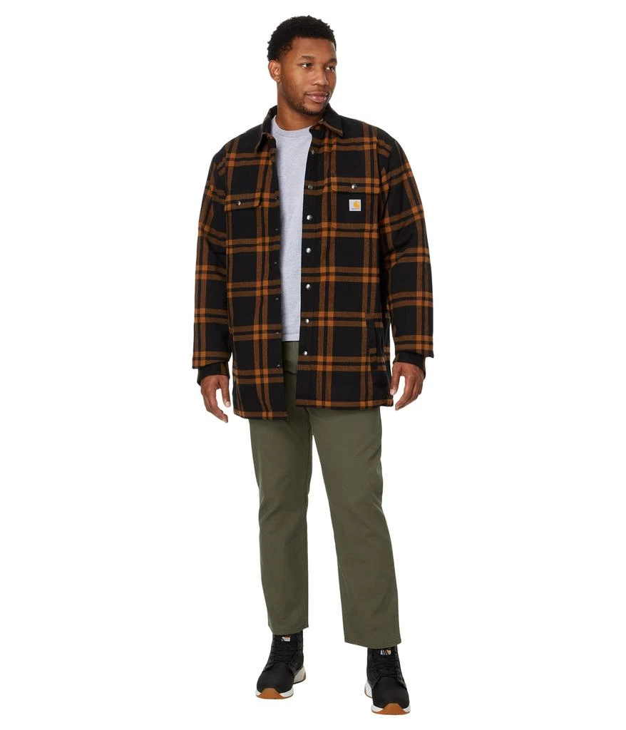 Carhartt Relaxed Fit Flannel Sherpa-Lined Shirt Jacket 4