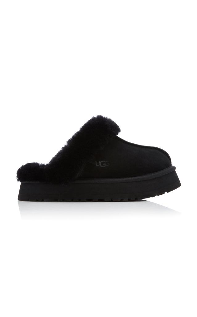 UGG UGG - Disquette Sheepskin Platform Slippers - Black - US 7 - Moda Operandi
