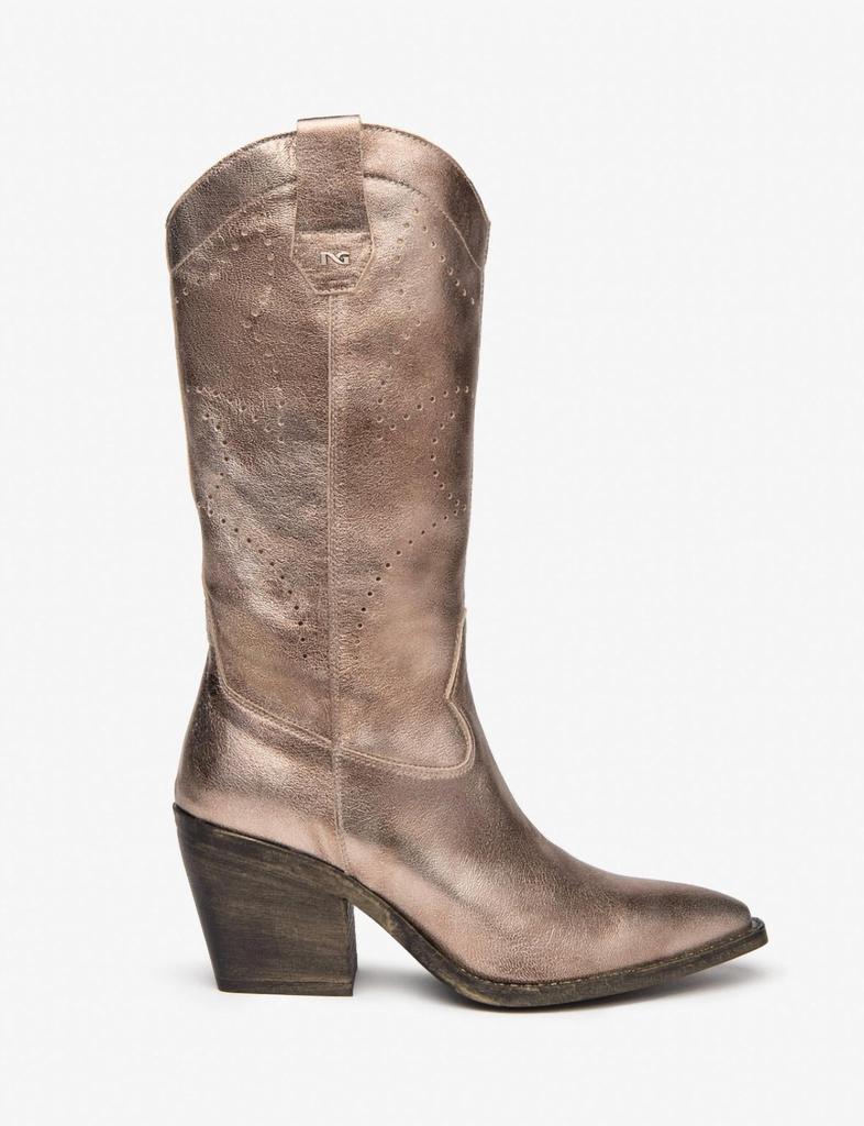 NeroGiardini Nerogiardini - Women's Torba Leather Cowboy Boots