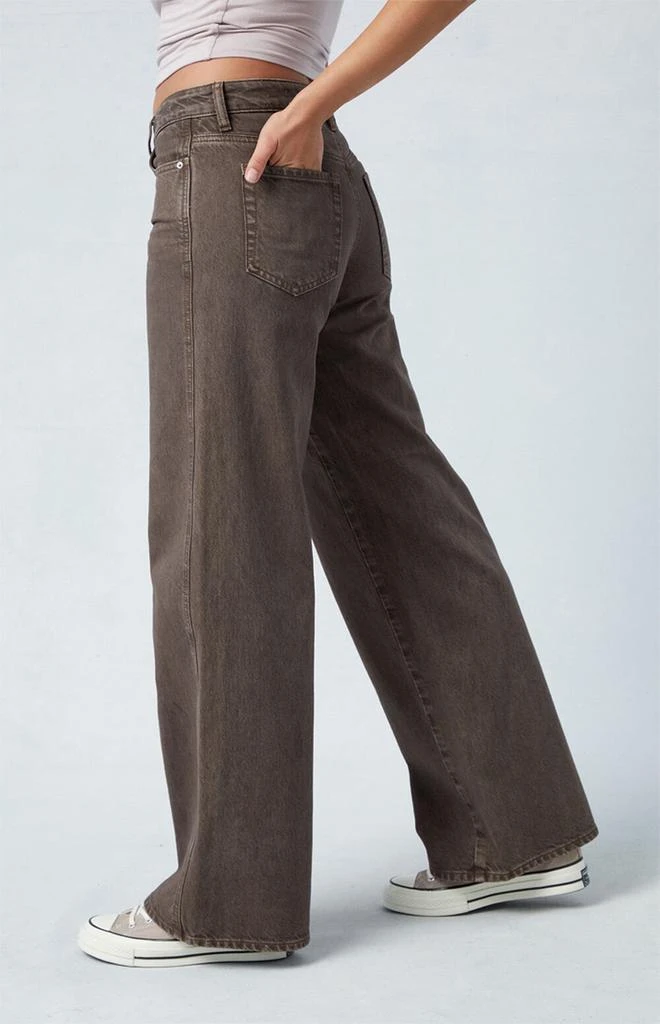 PacSun Eco Brown Low Rise Baggy Jeans 3