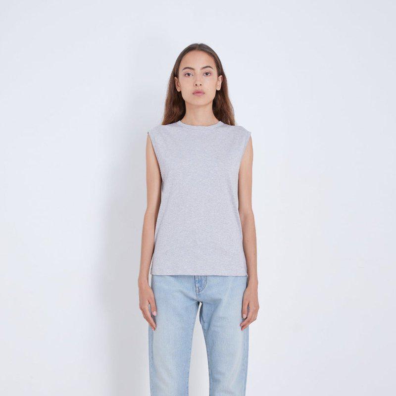 Loulou Studio Brani Tank Top Grey Melange