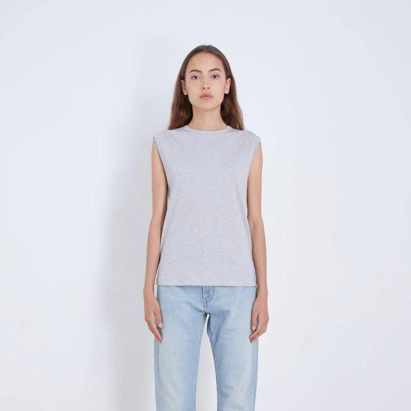 Loulou Studio Brani Tank Top Grey Melange 1