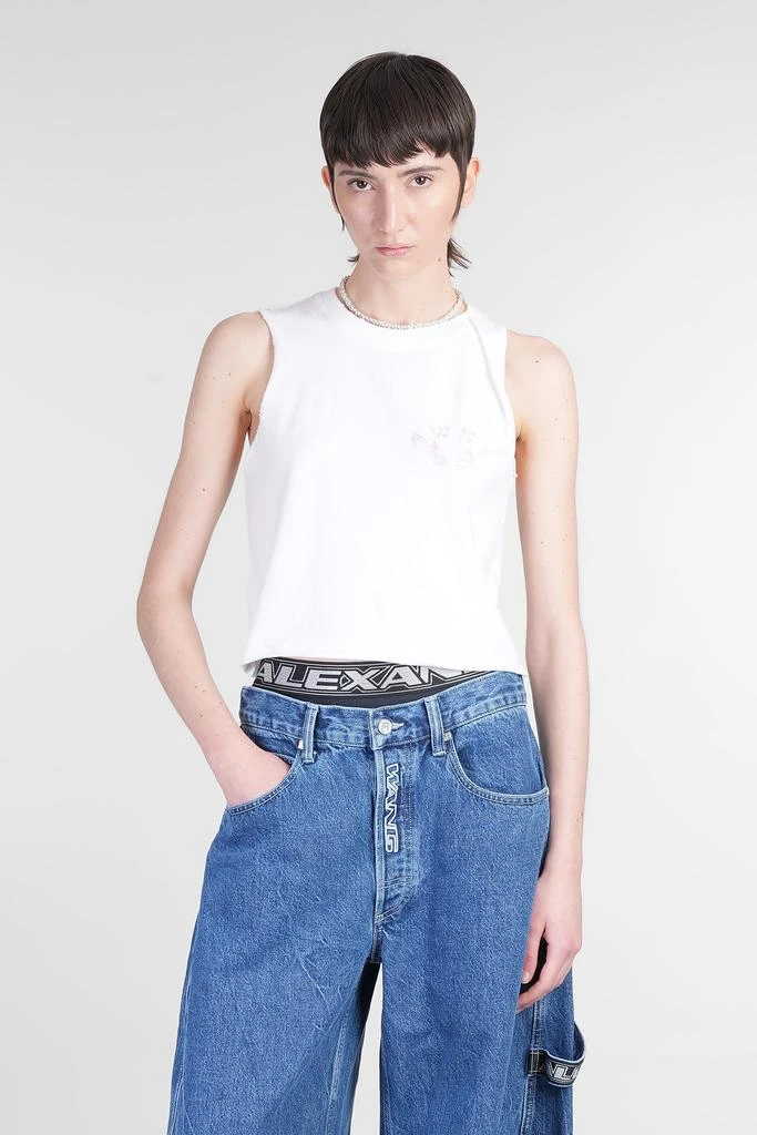 Alexander Wang Tank Top In White Cotton 1