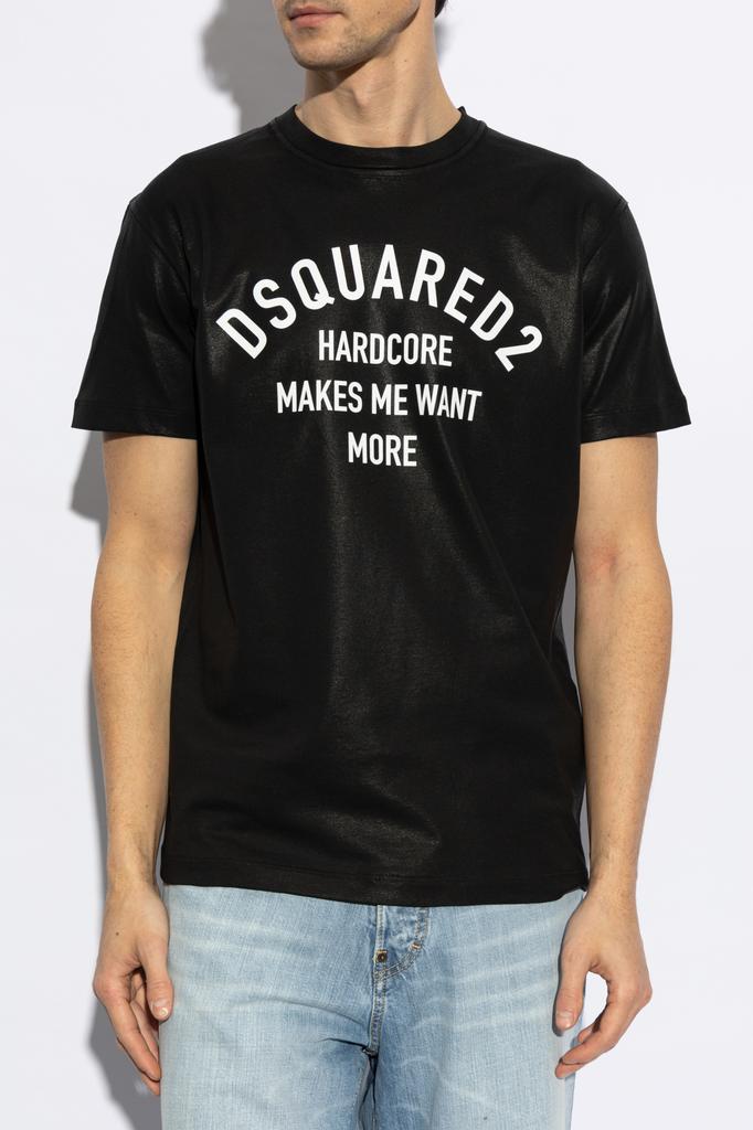 DSQUARED2 ブラック Tシャツ DSQUARED2 logo-print Cotton T-shirt | Black | FARFETCH