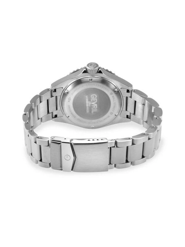 Gevril Wall Street 43MM Stainless Steel Bracelet Watch 2