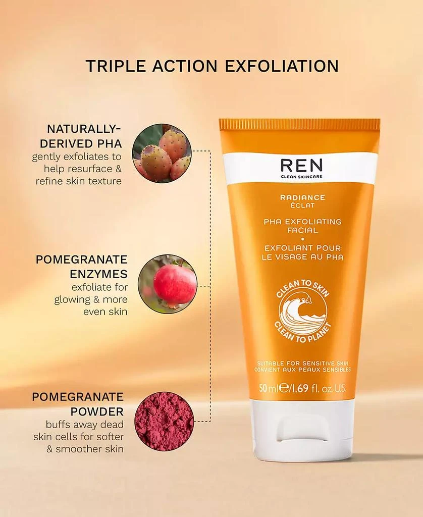 REN Clean Skincare Radiance PHA Exfoliating Facial 4