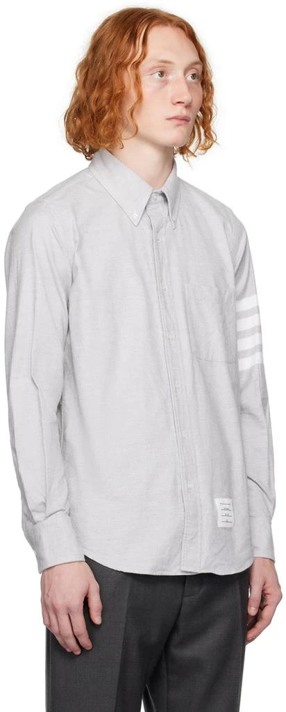 Thom Browne Gray 4-Bar Shirt 2