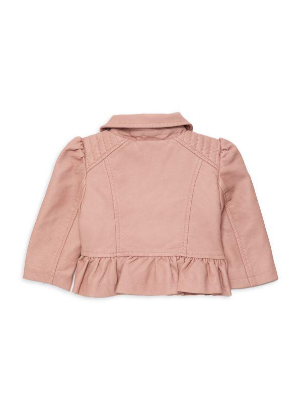 Urban Republic Baby Girl's Faux Leather Moto Jacket