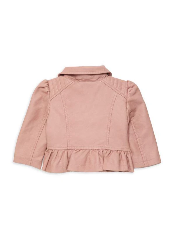 Urban Republic Baby Girl's Faux Leather Moto Jacket 2