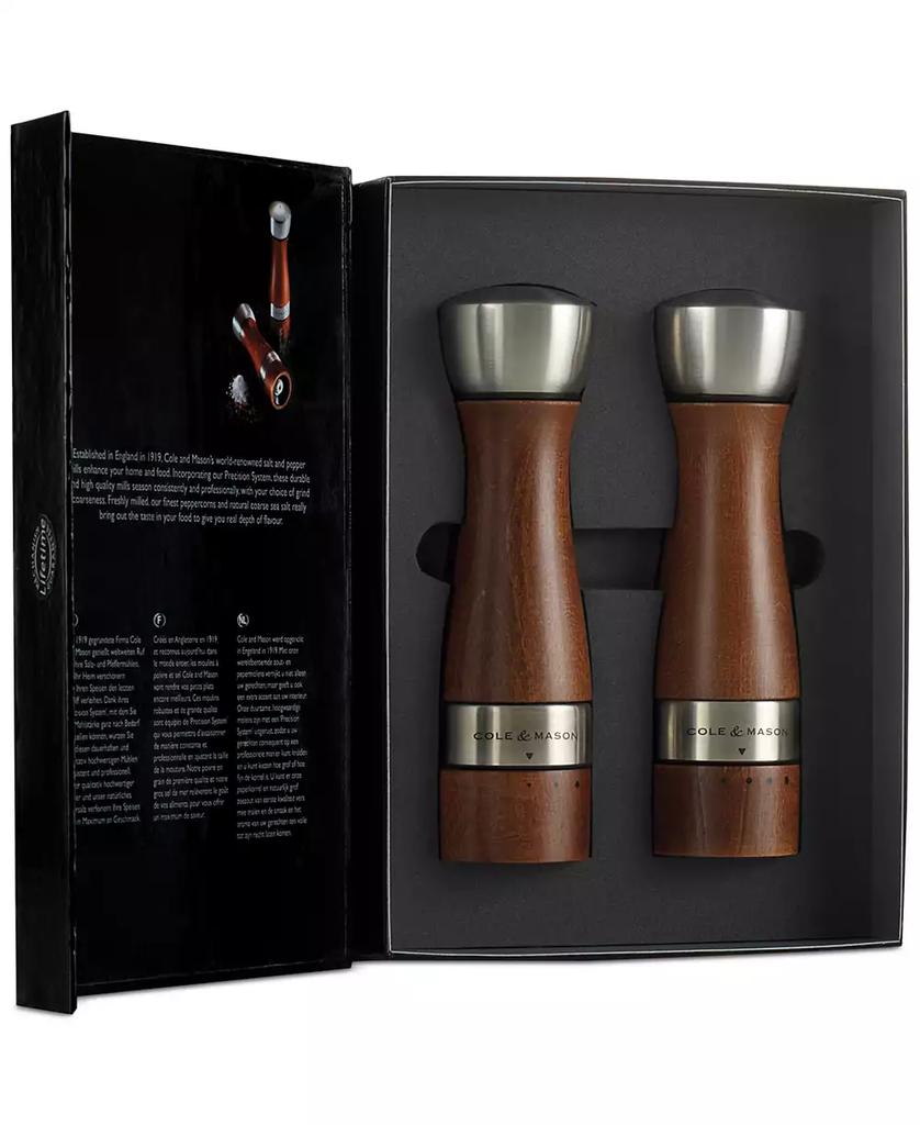 Cole & Mason Oldbury Walnut-Stained Salt & Pepper Mill Set