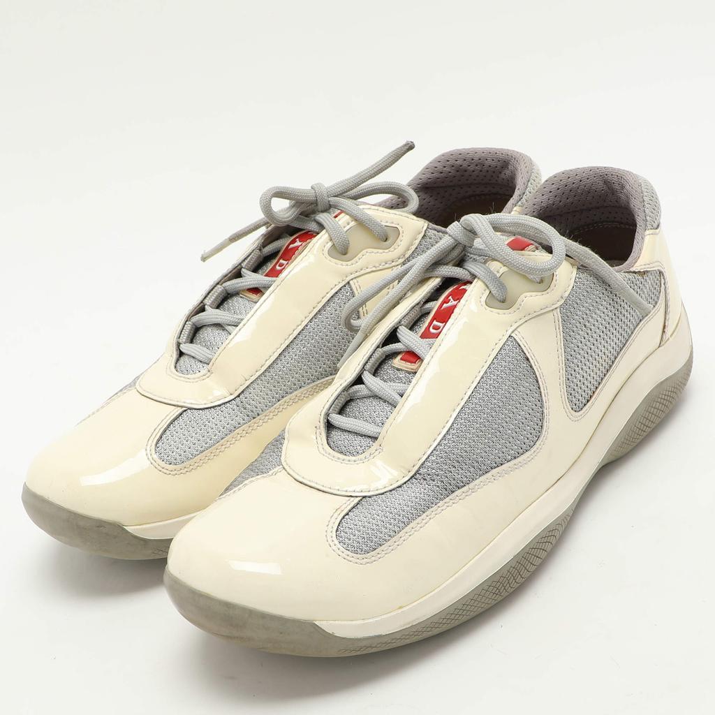 靴 PRADA SPORT Leather Mesh Sneakers PRADA SPORT Leather Mesh Sneakers
