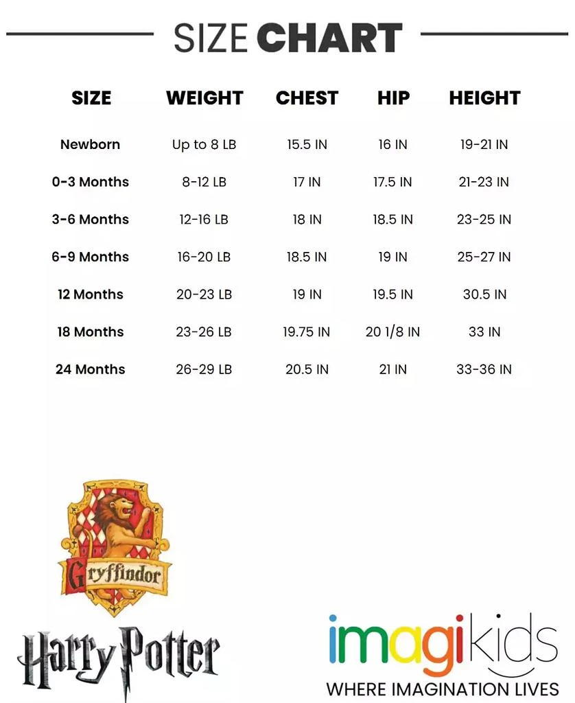 Harry Potter Baby Girls 5 Pack Bodysuits 8