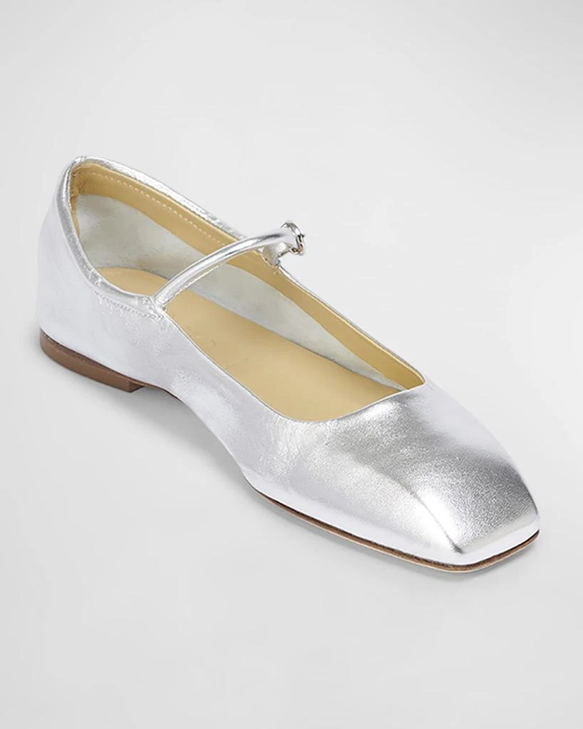 AEYDE Uma Metallic Mary Jane Ballerina Flats 3