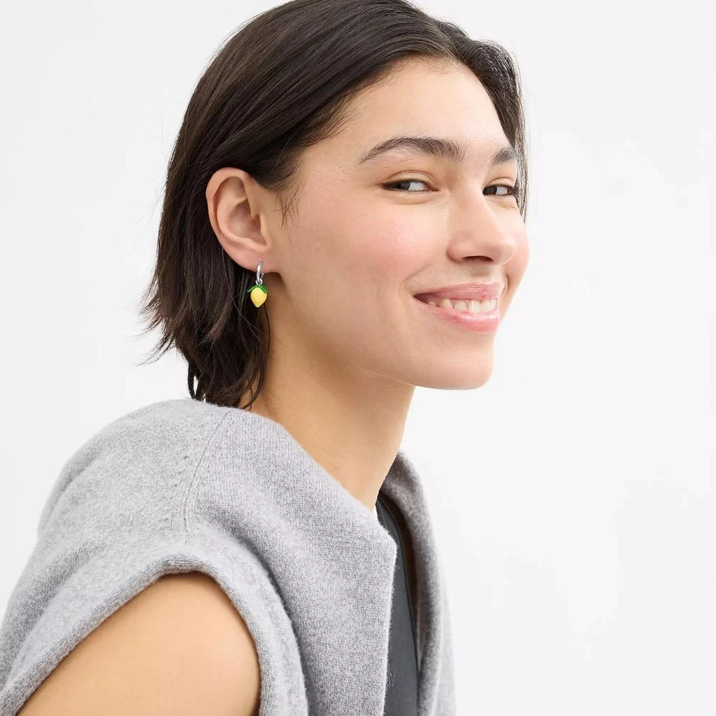 Coach Lemon Huggie Earrings 2