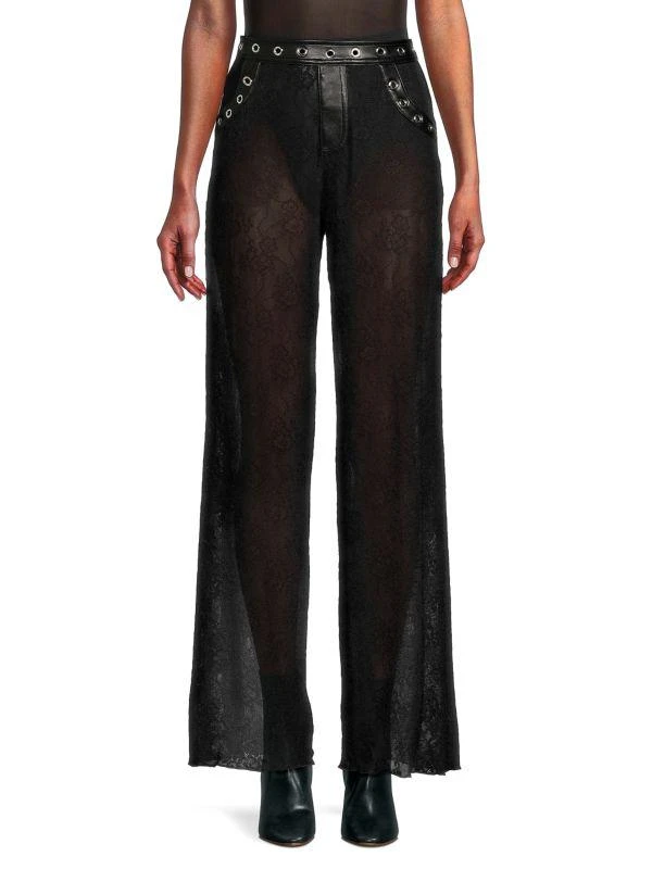 WeWoreWhat Lace Wide Leg Pants 1