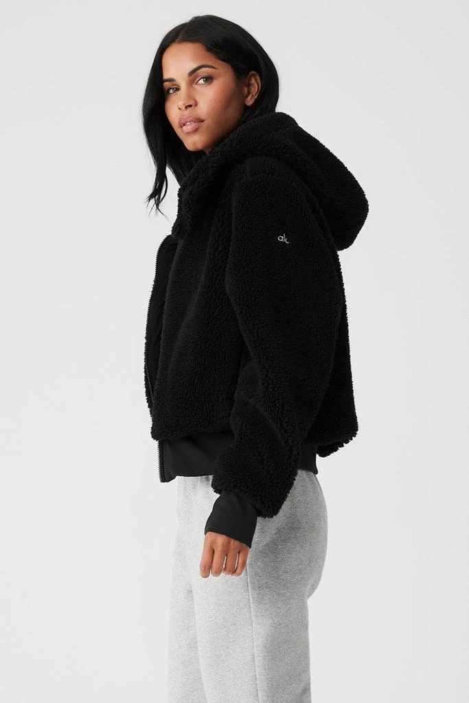 Alo Faux Fur Foxy Jacket - Black 3
