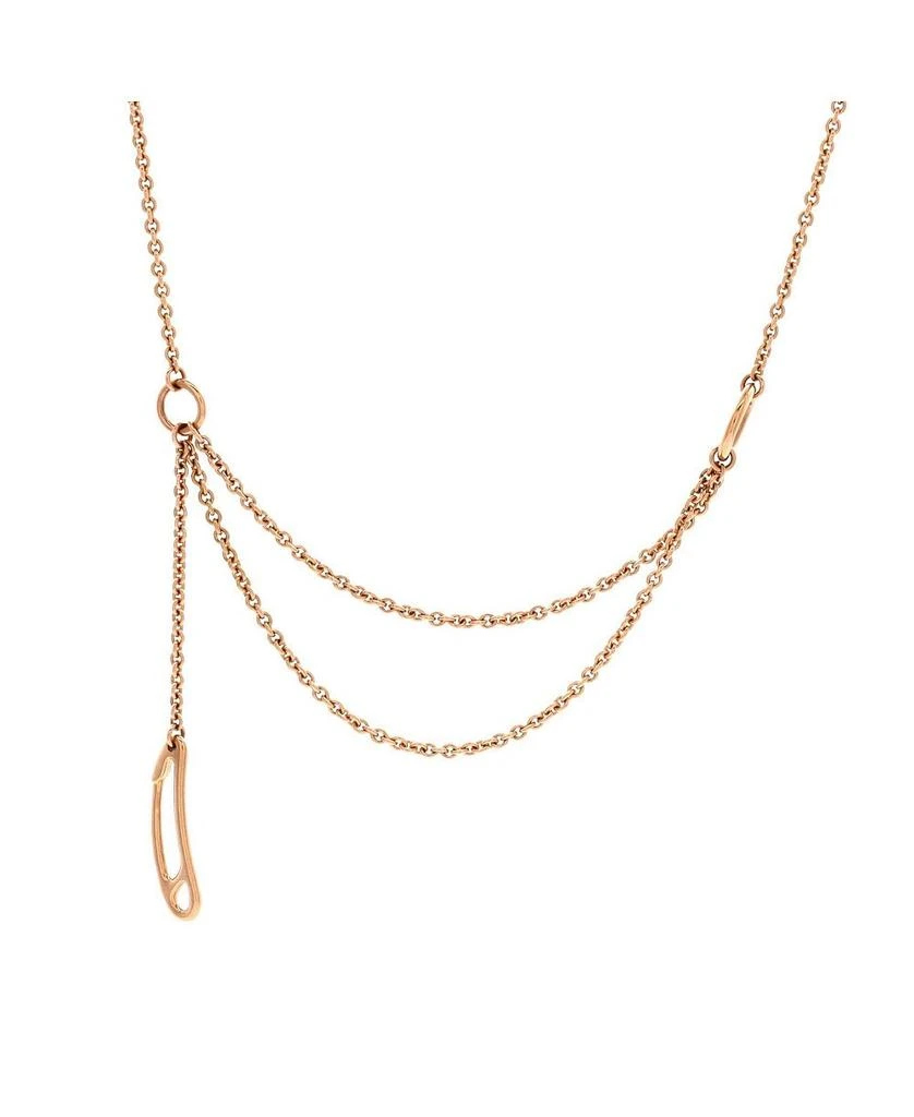 Pre-Owned HERMÈS Chaine d
Ancre Punk Double Strand Necklace 18K Rose Gold, 16.5" 1