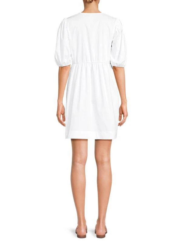 Renee C. Puff Sleeve Mini A Line Dress 2