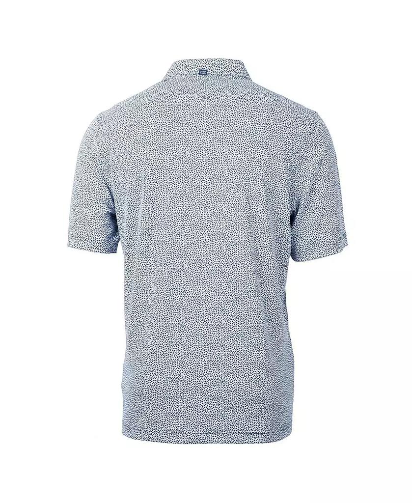 Cutter & Buck Men's Navy Atlanta Braves Americana Logo Virtue Eco-Pique Botanical Polo