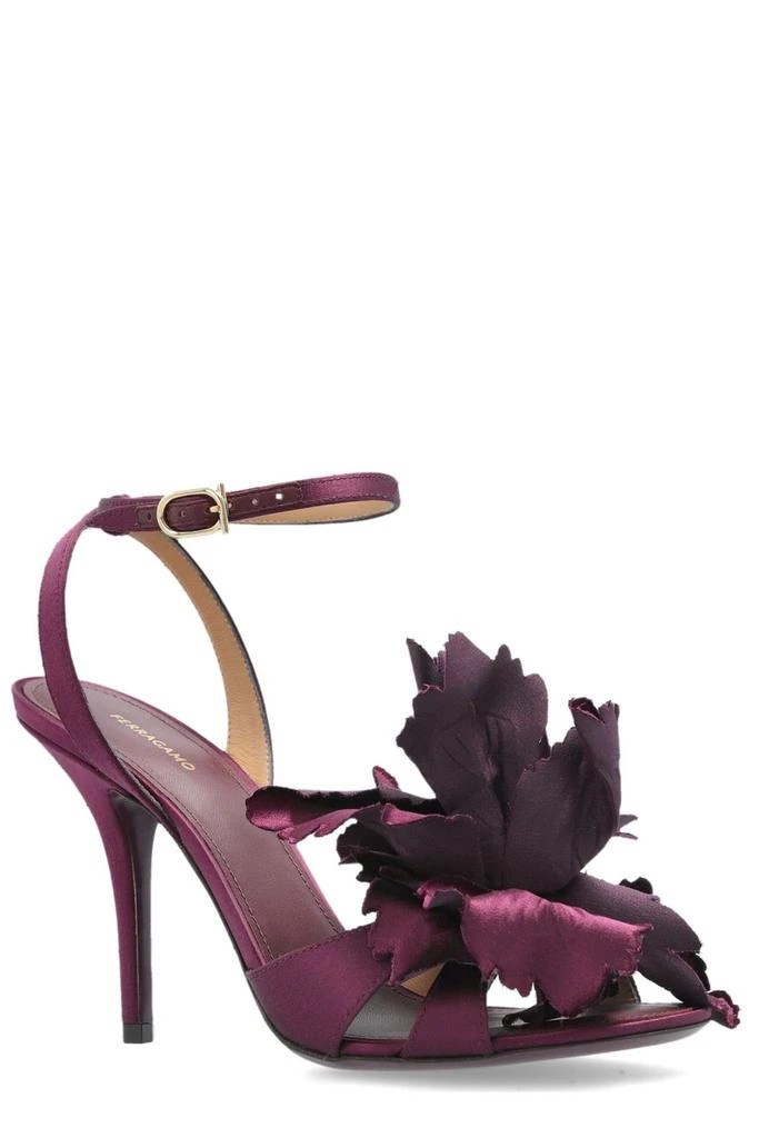 Salvatore Ferragamo Ferragamo EFlower Embellished High Heel Sandals 2