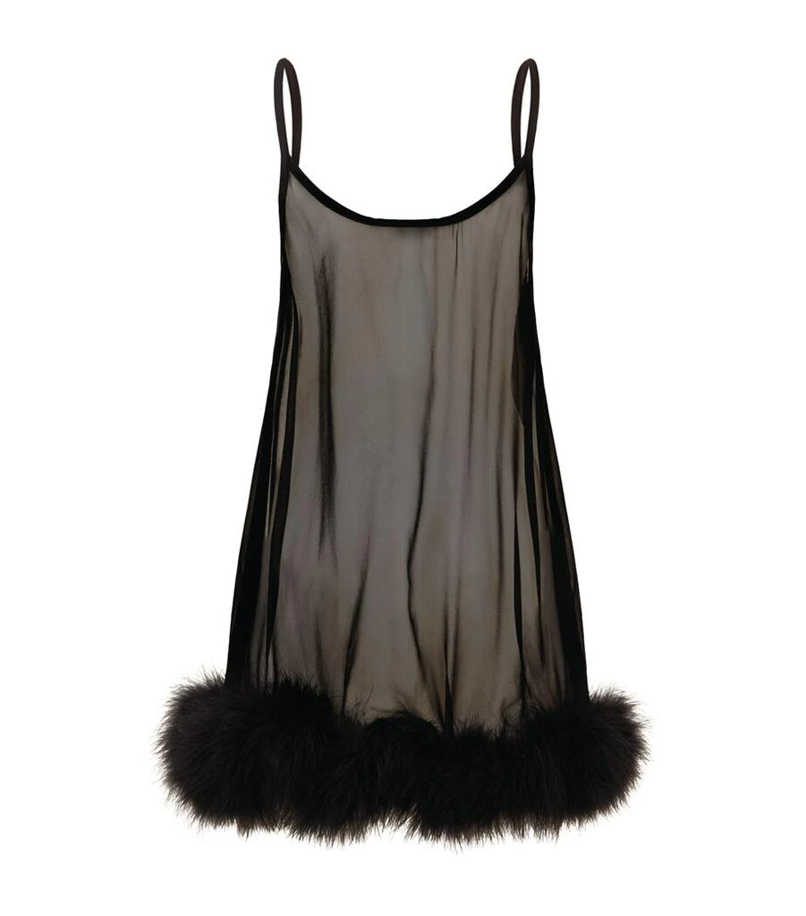 GILDA & PEARL Diana Marabou Babydoll 3