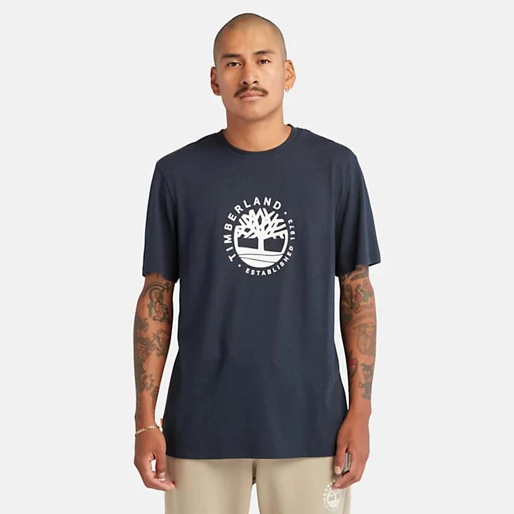 Timberland Refibra™ Logo Graphic Tee for Men in Navy 6