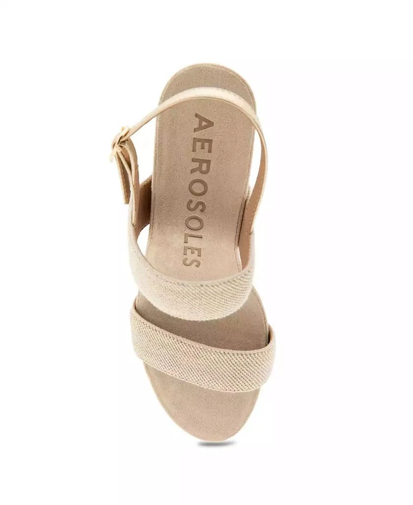 Aerosoles Women's Paxton Buckle Strap Wedge Sandals 2