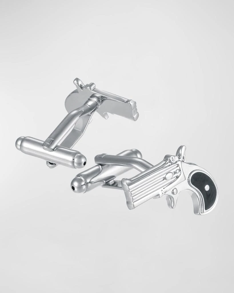 LINK UP Men's Revolver Pistol Cufflinks 1