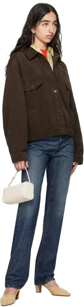 Jil Sander Silver Crystal Chain Drop Earrings 4